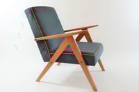 Image 1 of Fauteuil KOMPAS bleu pétrole