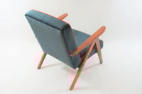 Image 2 of Fauteuil KOMPAS bleu pétrole