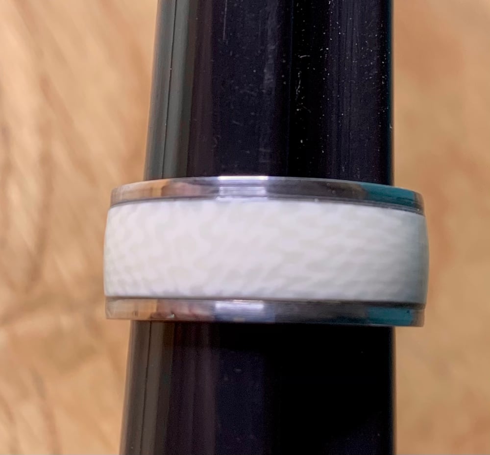 Image of Faux Ivory Ring Blank