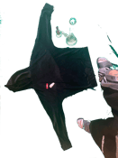 Image of Nique la securite 3 seam velour hoodie