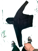 Image of Nique la securite 3 seam velour hoodie