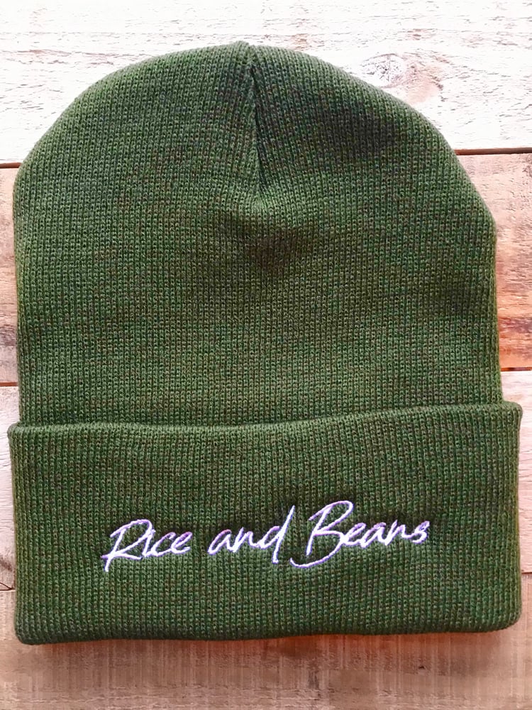 Image of Rice and Beans - Green Beanie