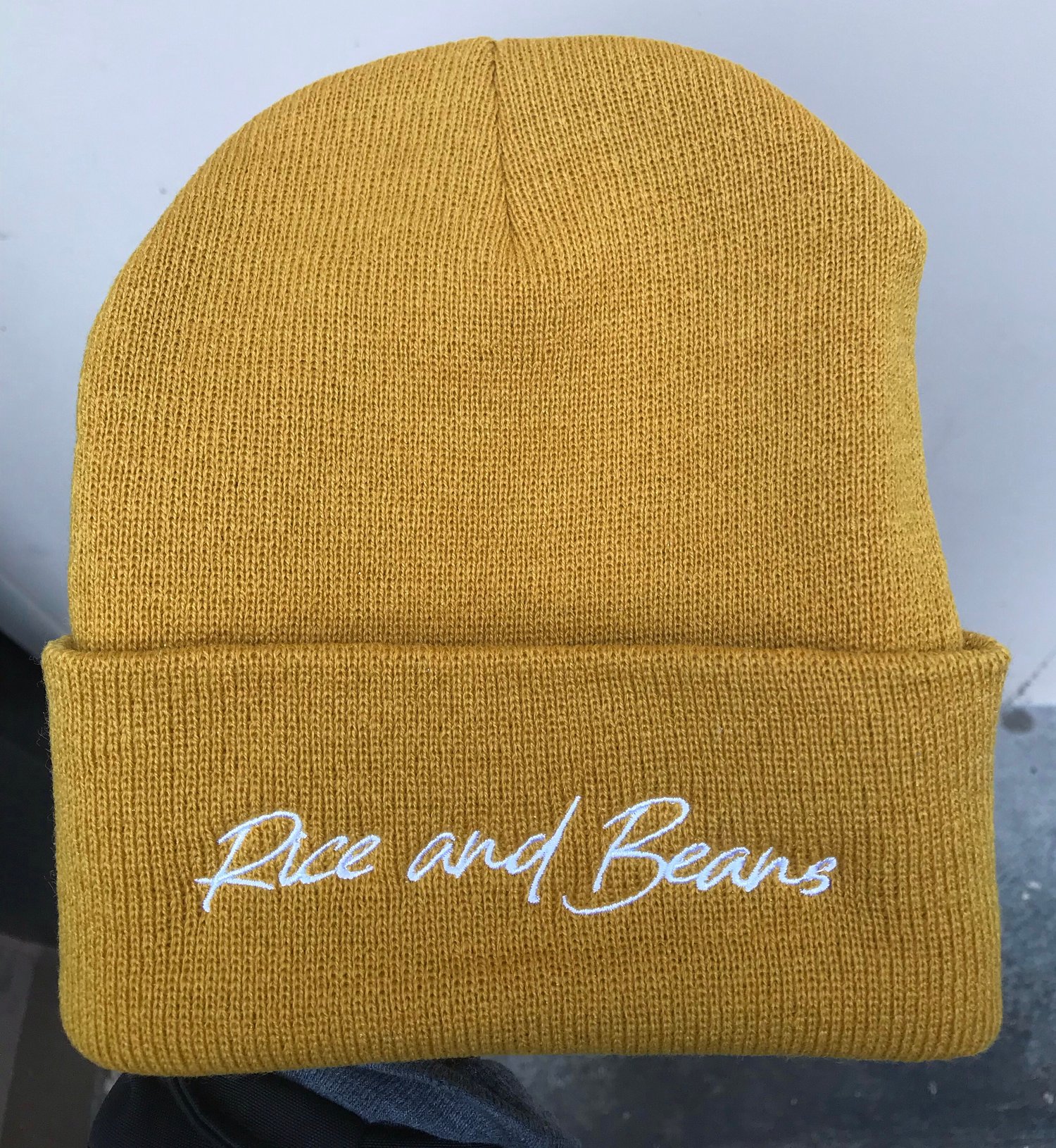 Image of Rice and Beans - Mustard Beanie
