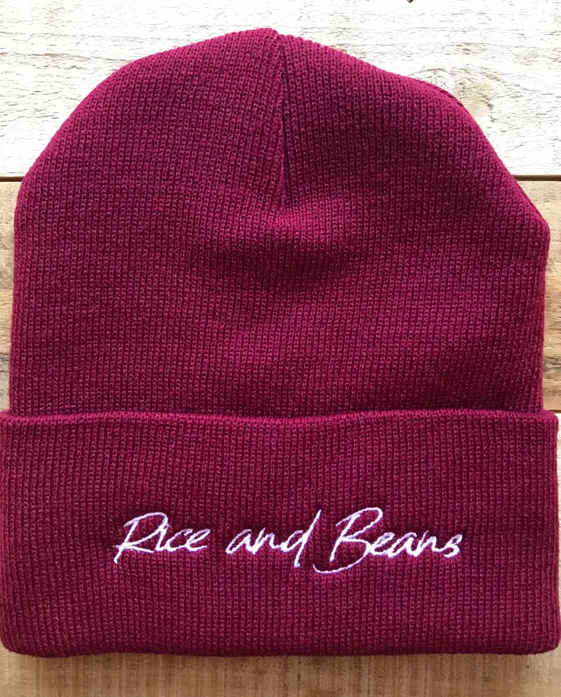 Image of Rice and Beans - Maroon Beanie
