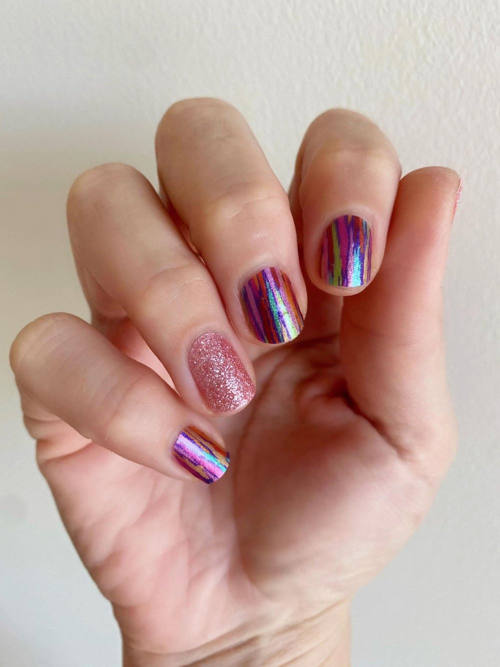 Rainbow Splice Nail Polish Strip
