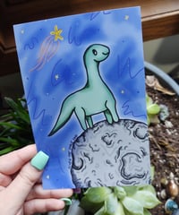 Image 2 of Oliver the Space Dino Print