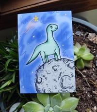 Image 1 of Oliver the Space Dino Print