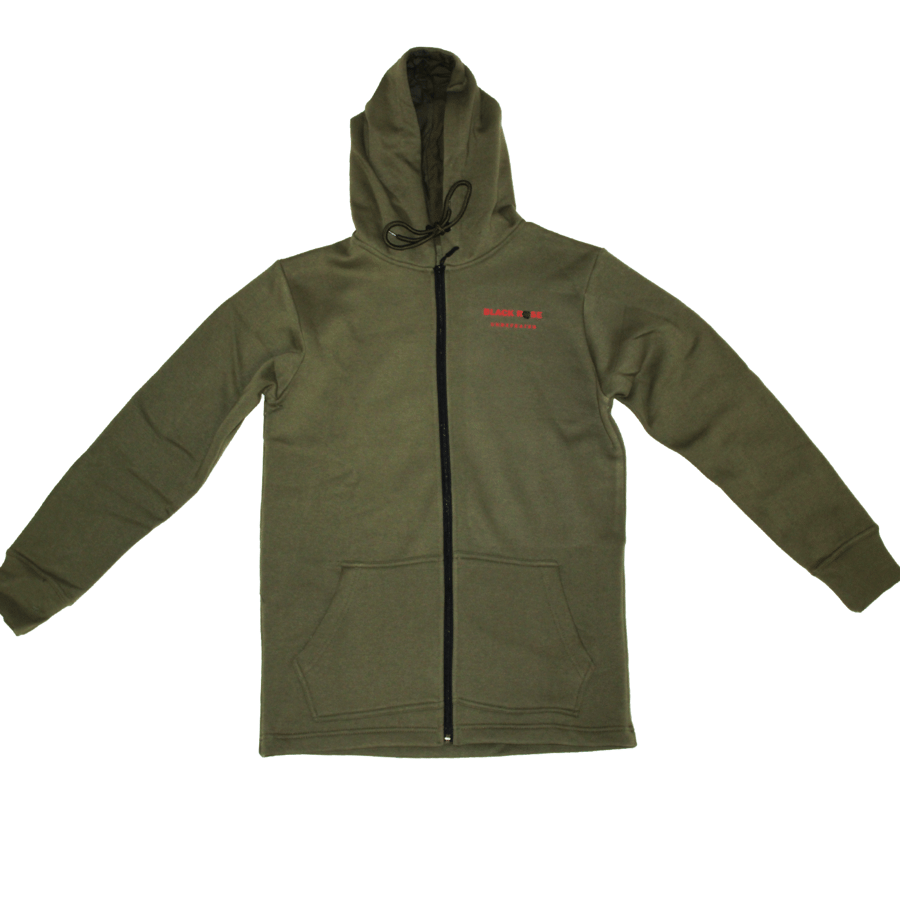 Image of olive green Rose logo Jacket