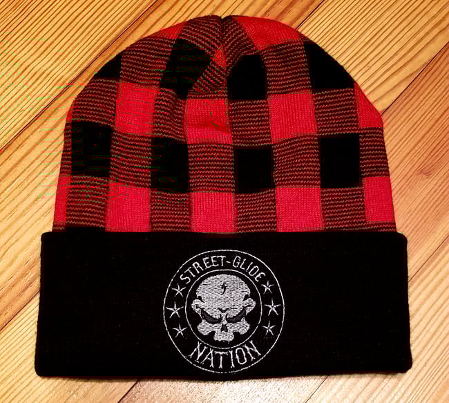 Street Glide Nation Plaid Cuffed Beanie
