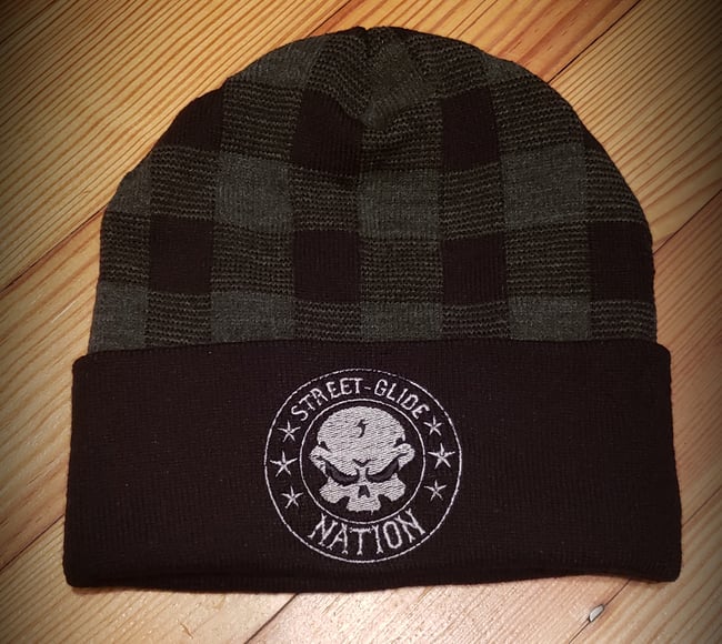 Street Glide Nation Plaid Cuffed Beanie