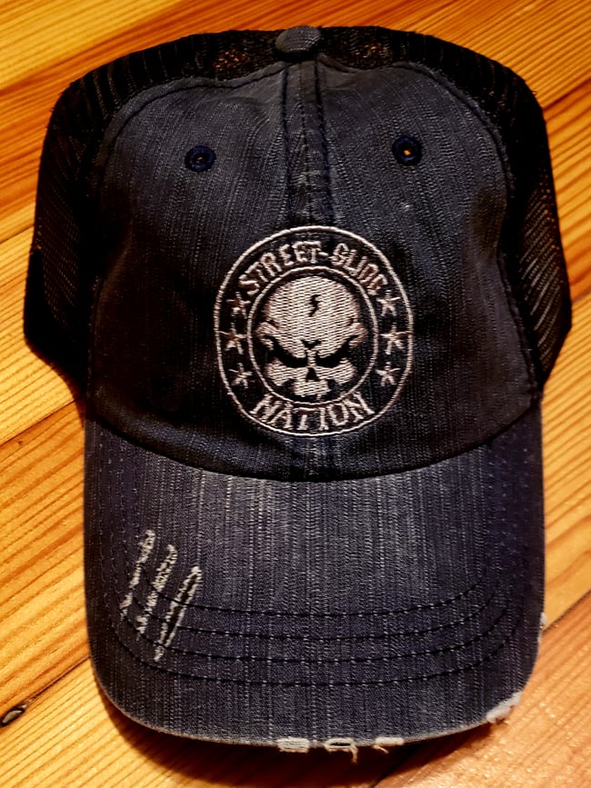Street Glide Nation Distressed Trucker Cap 