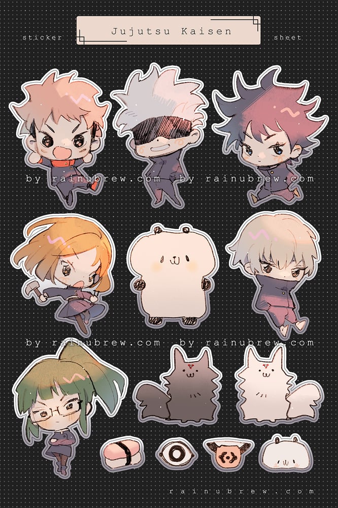 Image of Jujutsu Kaisen | 4x6 sticker sheets