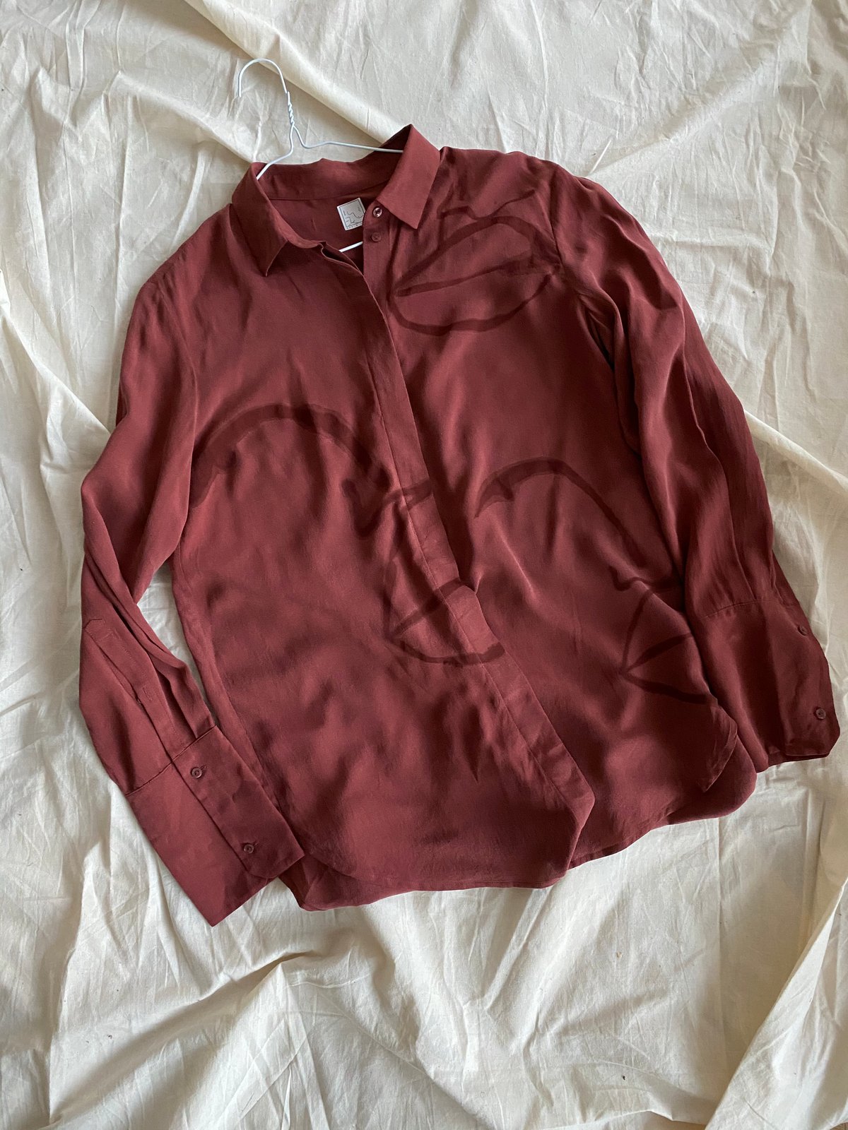 Image of red red wine blouse 