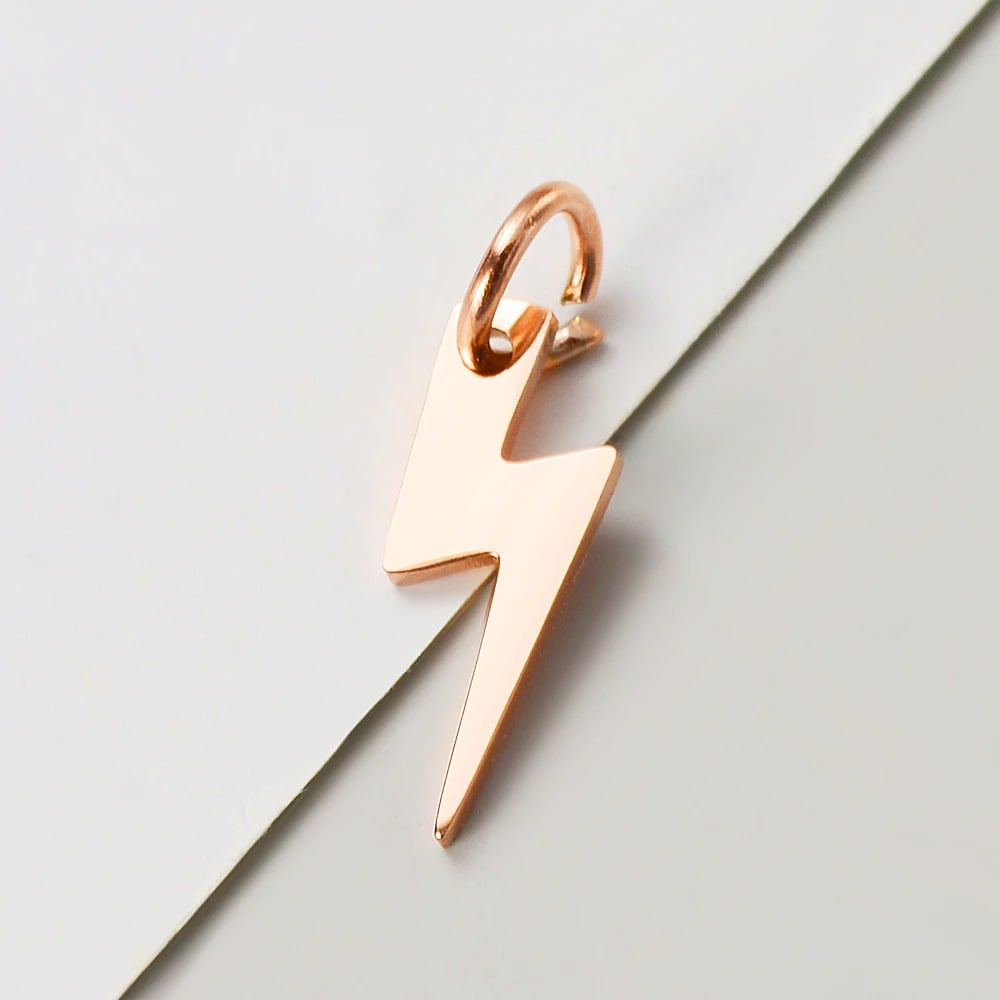 Mini Lightning Bolt Pendants (Set of 3)