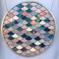 Image 1 of Mermaid Scales Round Panel