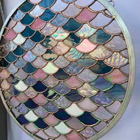 Image 2 of Mermaid Scales Round Panel