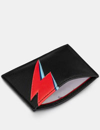 Image 3 of Lightning Bolt Black Leather Academy Card Holder