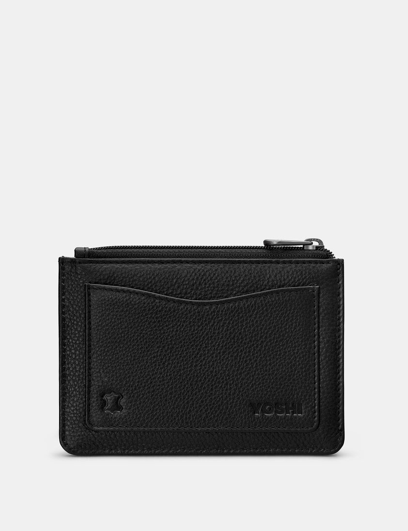 Lightning Bolt Black Leather Zip Top Franklin Purse