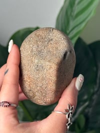Image 4 of SELF STANDING PERFECTLY CLEAR GARDEN QUARTZ LENS -BRAZIL-