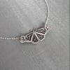 Sterling Silver Monarch Butterfly Necklace