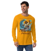 Image 10 of I Ride With Jesus Surfing Unisex Long Sleeve Tee