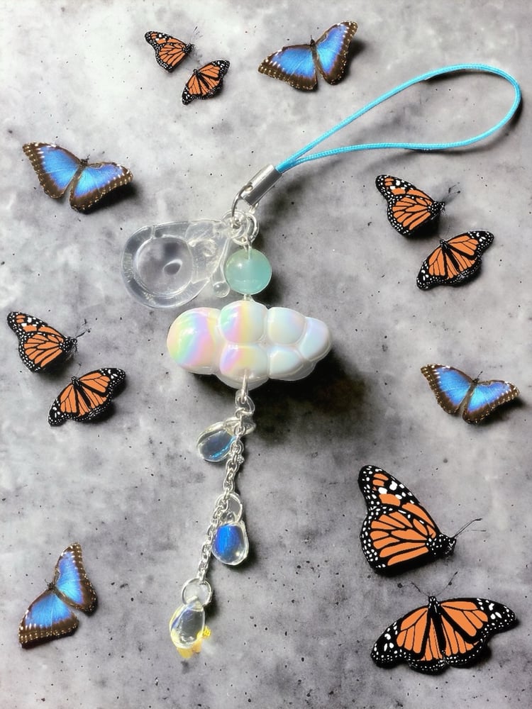 Image of Rainy days keychain/ phone strap