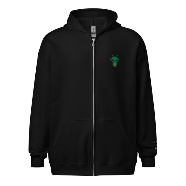 Image of Embroidered Alien Unisex heavy blend zip hoodie