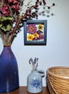 Dahlia, Rudbeckia, Stock Flower, Crape Myrtle & Coreopsis - In 6" X 6" Shadow Box (Item# 202308S)
