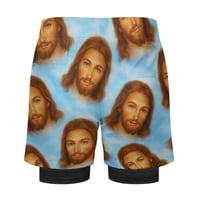 Image 2 of Jesus Running Shorts