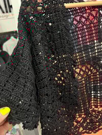 Image 2 of crochet crop  sweater 