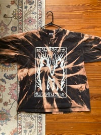 Image 1 of 'Burning III' Screenprinted Bleached Tee Oneshot