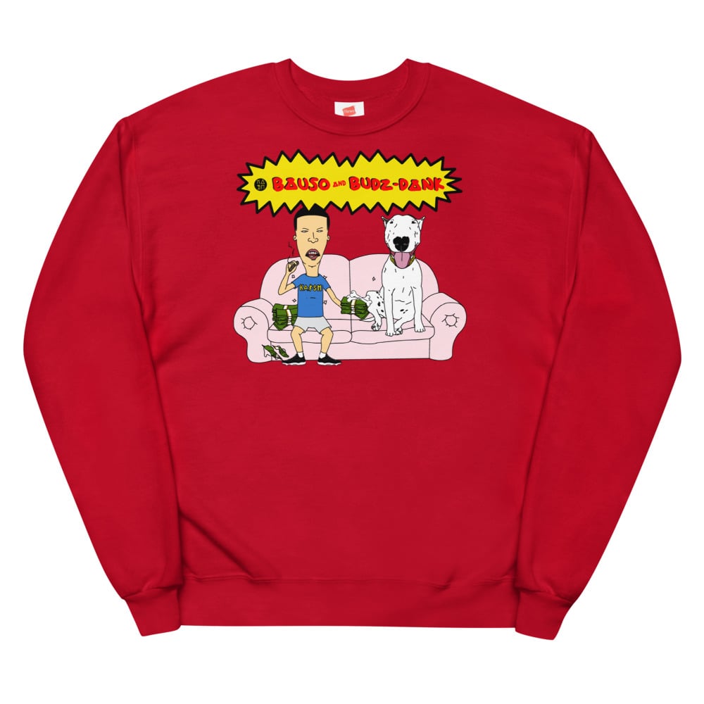 Image of BAUSO & BUDZ-DANK COUCH FLEECE SWEATSHIRT