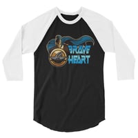 Image 2 of "BRAVE HEART" 3/4 SLEEVE SHIRT