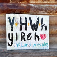 Image 1 of YHWH Yireh Sign