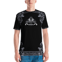 Image 1 of T-shirt col rond motif baroque