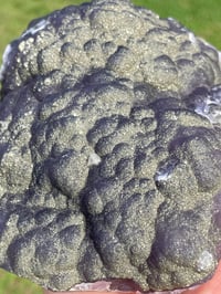 Image 9 of Purple Botryoidal Fluorite With Pyrite Specimen #1468