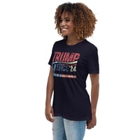 Image 13 of Trump Vance 24 Grunge Stars and Stripes Women's Relaxed T-Shirt
