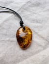  Baltic colourful Amber pendant with cord