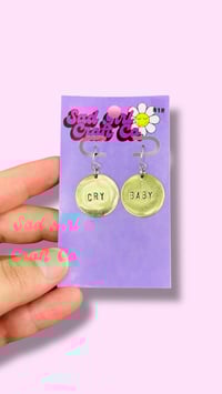 Brass Cry Baby Earrings