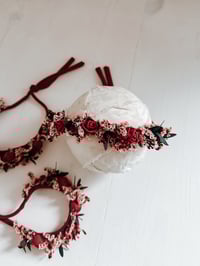 Image 6 of Festive red roses wreath halo