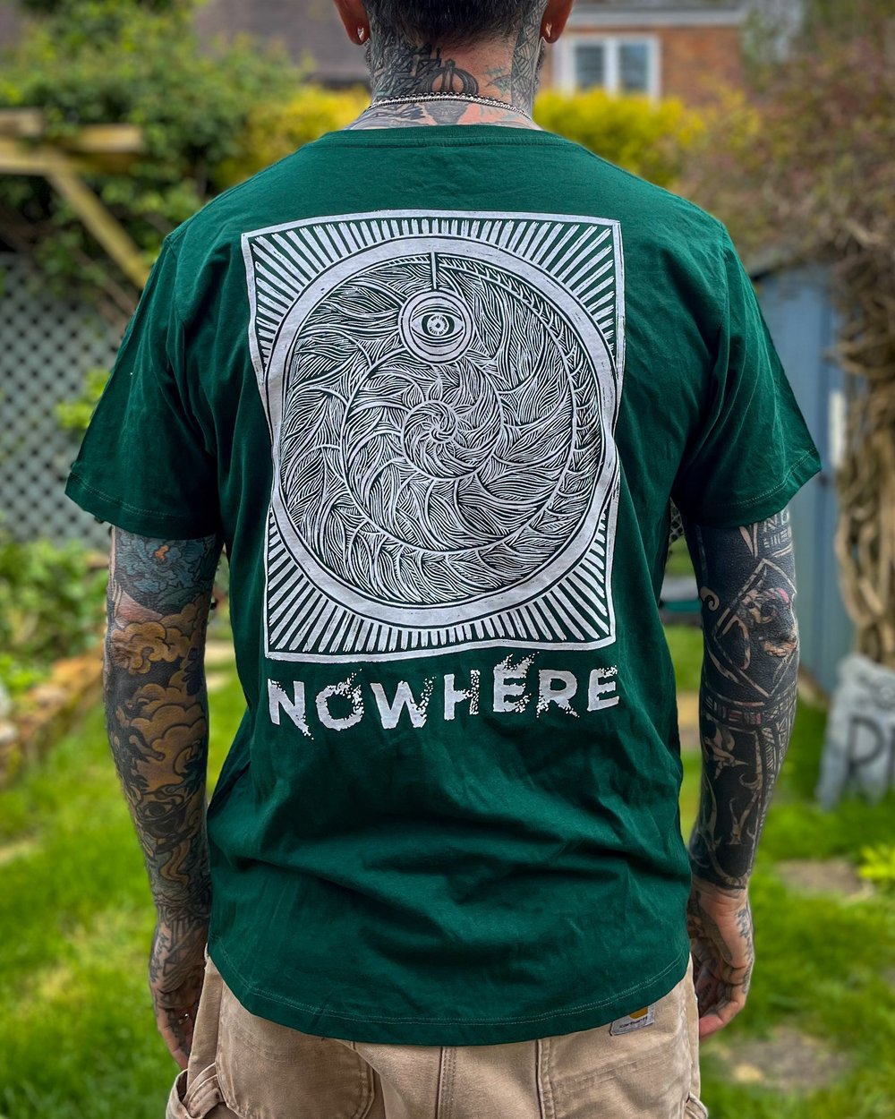 Nowhere T shirt Bottle Green