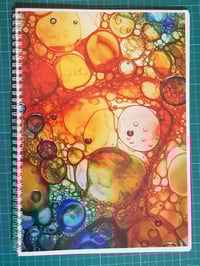 Image 1 of Abstract Fluid  Art  13 Spiral Notebook  Α4