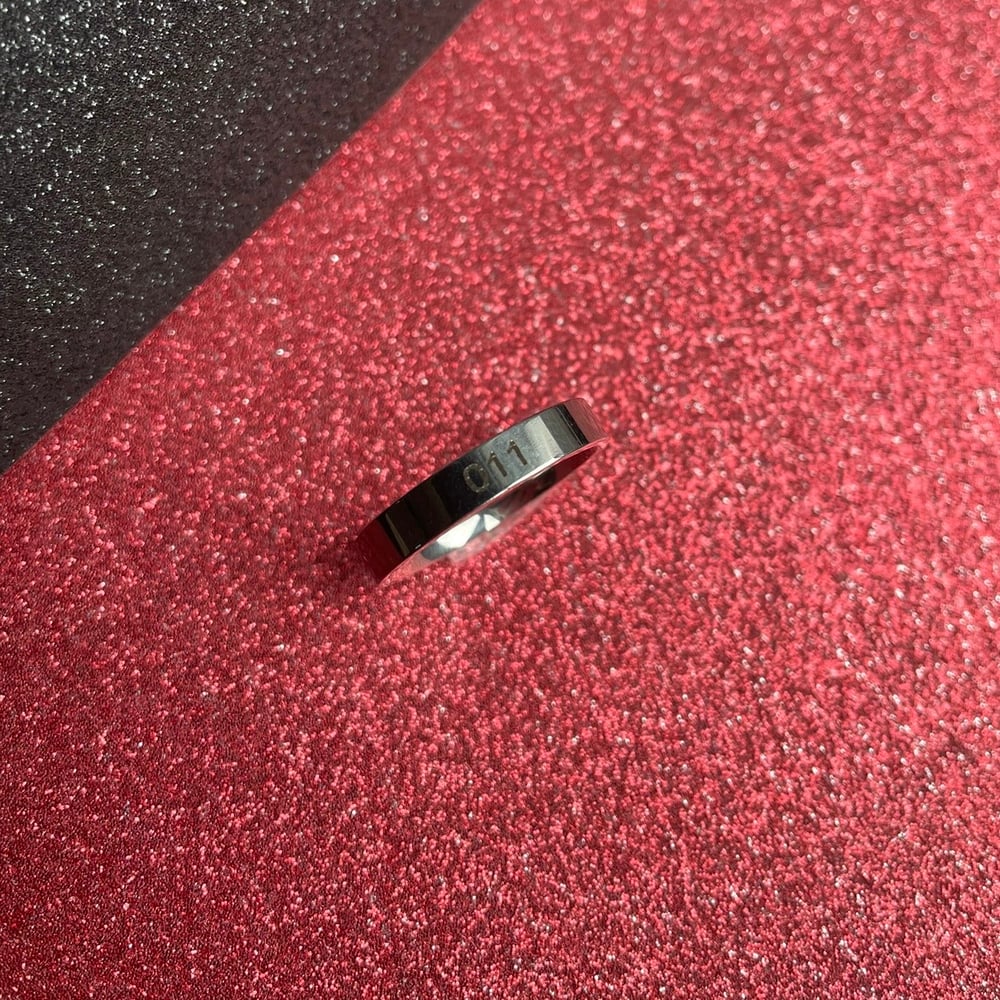 Image of 011 Stainless Steel Unisex Band Ring Stranger Collection