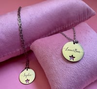 Image 4 of Custom engraved silver name necklaces
