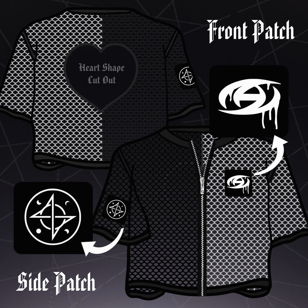 Image of ATZ Fish Net Zip Top : PRE-ORDER
