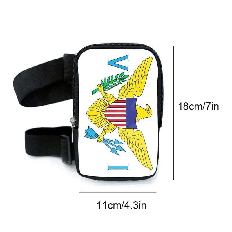 Image of Rep your Island Handsfree Leg, Thigh, Waist, Chest Pouch (carnival or jourvert)