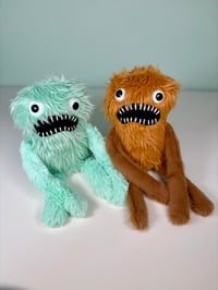 Image 1 of Weighted Yelling Monster - Tan or Mint