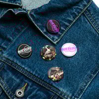 Set of Pins (Mortal Boy Logo/The Carbon Orchestra Album Artwork 1.25"
