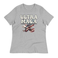 Image 3 of Ultra MAGA - Eagle Women's Relaxed T-Shirt from PatriotsCo.com
