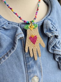 Image 3 of Heart in Hand Necklace